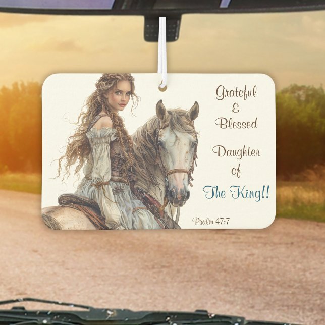 Désodorisant Pour Voiture Christian Princesse sur Horseback Air Freshener (Créateur téléchargé)