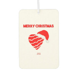 Désodorisant Pour Voiture Christmas Père Noël Heart Air Freshener