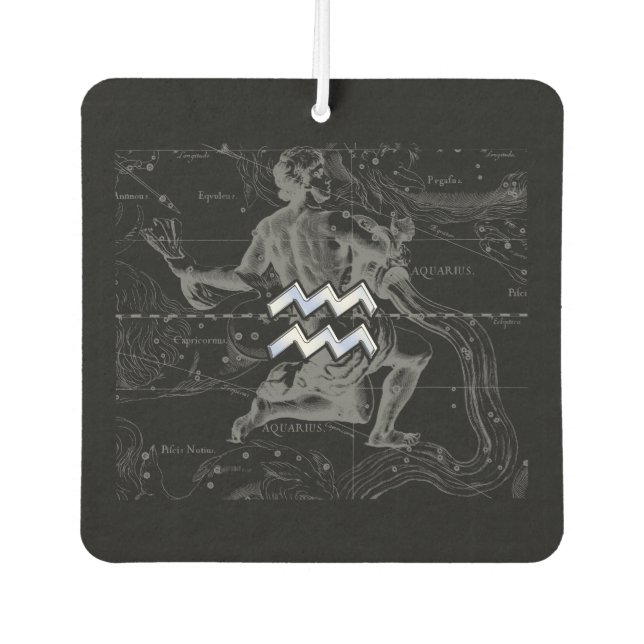 Désodorisant Pour Voiture Chrome comme Aquarius Zodiac Connexion Hevelius 16 (Devant)