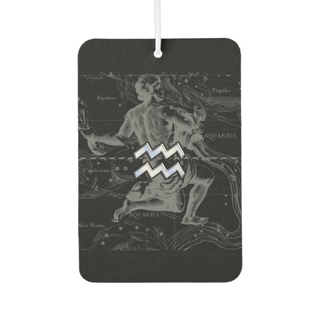 Désodorisant Pour Voiture Chrome comme Aquarius Zodiac Connexion Hevelius 16 (Devant)
