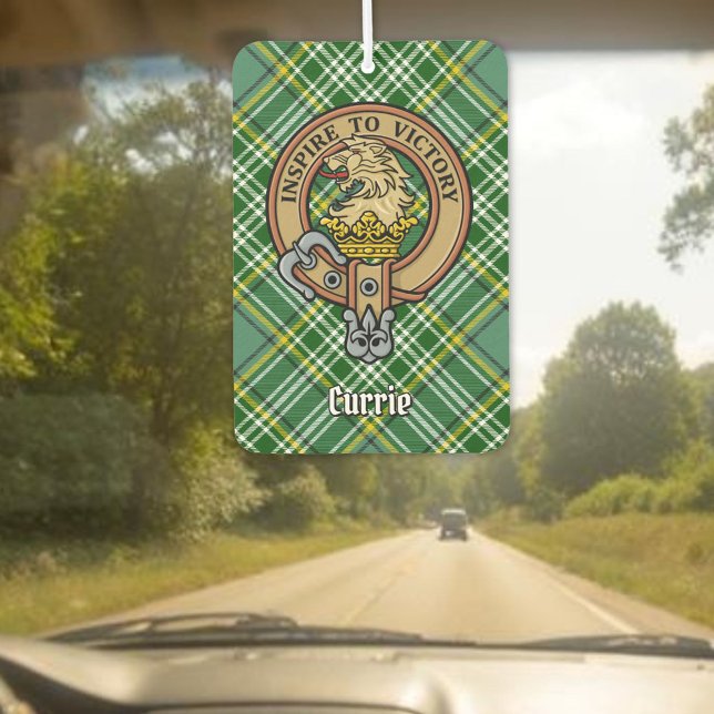 Désodorisant Pour Voiture Cimier de lion Clan Currie sur Tartan (Créateur téléchargé)