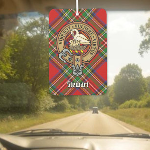 Désodorisant Pour Voiture Cimier du clan Stewart sur tartan royal