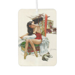Désodorisant Pour Voiture Cirque Beauté Art Vintage Pin-Up Girl