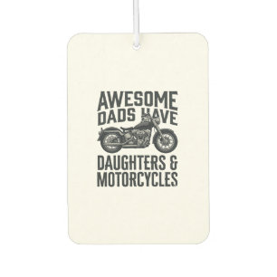 Désodorisant Pour Voiture Citation Papa Filles Moto Conception Vector Vintag