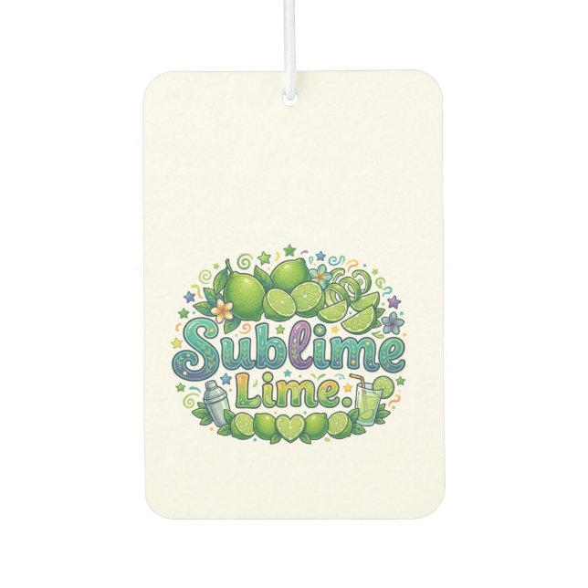 Désodorisant Pour Voiture Citron Sublime (Devant)