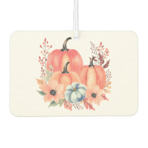 Désodorisant Pour Voiture Citrouille d'aquarelle de automne Boho