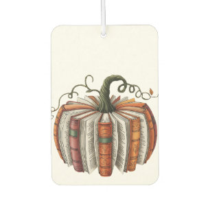 Désodorisant Pour Voiture Citrouille d'automne livre d'amour livre d'Hallowe