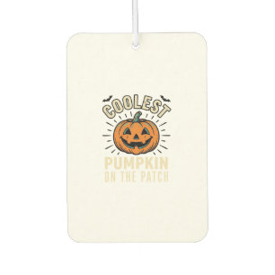 Désodorisant Pour Voiture Citrouille d'Halloween la plus cool du jardin Vint