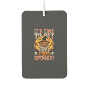 Désodorisant Pour Voiture Citrouille effrayante Épouvantail Vintage Hallowee