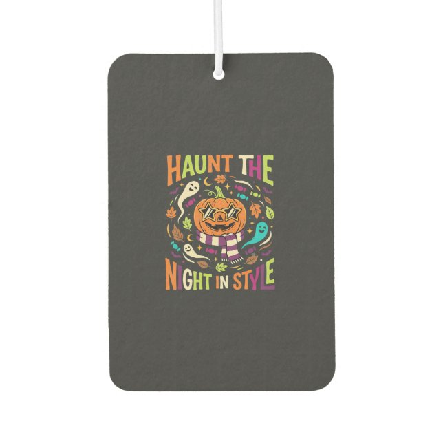 Désodorisant Pour Voiture Citrouille Halloween Cool Jack Lantern (Devant)