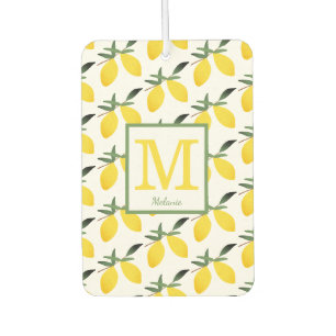 Désodorisant Pour Voiture Citrus citron Nom du monogramme