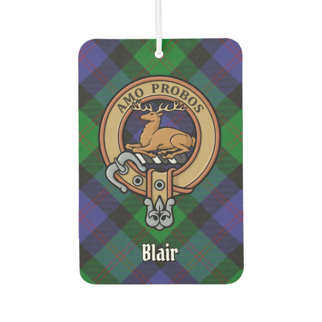 Désodorisant Pour Voiture Clan Blair Crest Air Freshener (Devant)