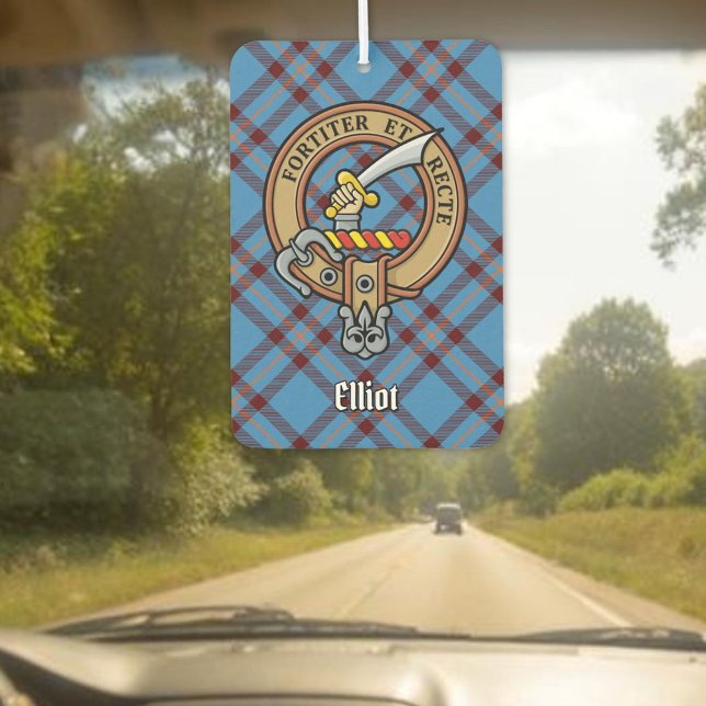 Désodorisant Pour Voiture Clan Elliot Crest sur le tarte antique (Créateur téléchargé)