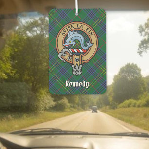 Désodorisant Pour Voiture Clan Kennedy Crest sur Tartan