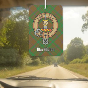 Désodorisant Pour Voiture Clan MacAlister Crest sur la chasse Glenbarr Tarta