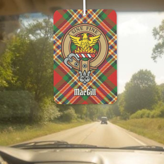 Désodorisant Pour Voiture Clan MacGill Crest sur Tartan Air Freshener (Créateur téléchargé)