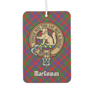 Désodorisant Pour Voiture Clan MacGowan Crest sur Tartan