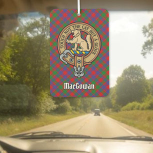 Désodorisant Pour Voiture Clan MacGowan Crest sur Tartan