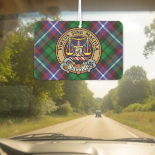 Désodorisant Pour Voiture Clan Russell Crête sur Tartan