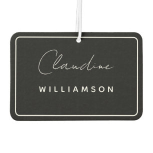 Désodorisant Pour Voiture Claudine noire et blanche Williamson