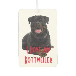 Désodorisant Pour Voiture Coeur Air Freshener/I Love My Rottweiler