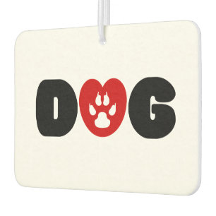 Désodorisant Pour Voiture Coeur d'amour de chien