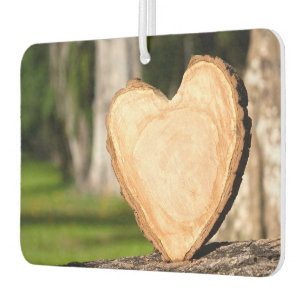 Désodorisant Pour Voiture coeur en bois