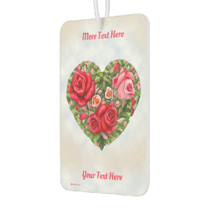 Désodorisant Pour Voiture Coeur Rose vintage