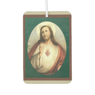 Désodorisant Pour Voiture Coeur sacré de Jésus