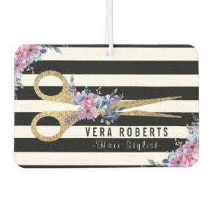 Désodorisant Pour Voiture Coiffeuse Styliste Parties scintillant Ciseau Beau