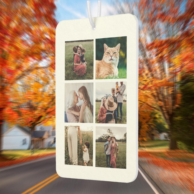 Désodorisant Pour Voiture Collage photo personnalisé 6 (Créateur téléchargé)