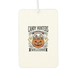 Désodorisant Pour Voiture Collectionneur de bonbons Halloween Gravure vintag
