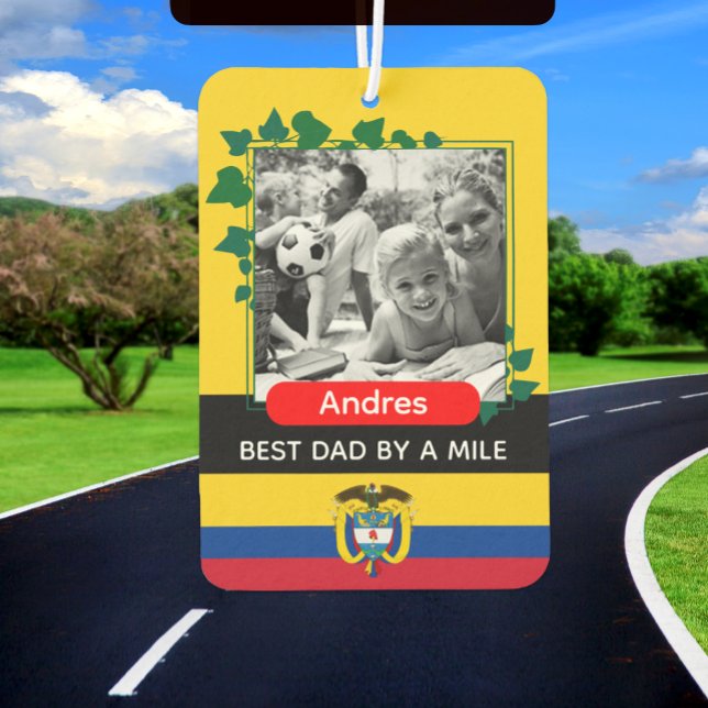 Désodorisant pour voiture Colombie, Meilleur Papa, (Créateur téléchargé)