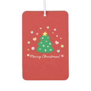 Désodorisant Pour Voiture Coloré mignon Festif Joyeux Arbre de Noël