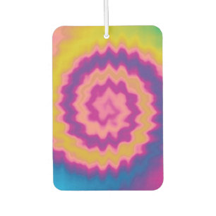 Désodorisant Pour Voiture Coloré super funky rétro cravate de teinture motif