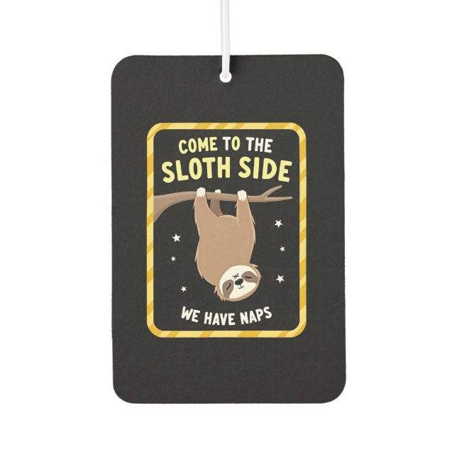 Désodorisant Pour Voiture Come To The Sloth Side T-Shirt - Funny Sloth Pun ( (Devant)