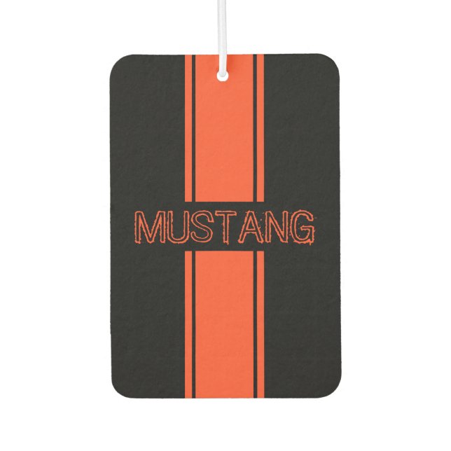 Désodorisant Pour Voiture Compétition Orange Bandes de course (Devant)