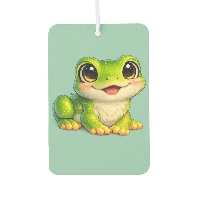 Désodorisant Pour Voiture Conception d'animal Kawaii de grenouille mignonne  (Devant)