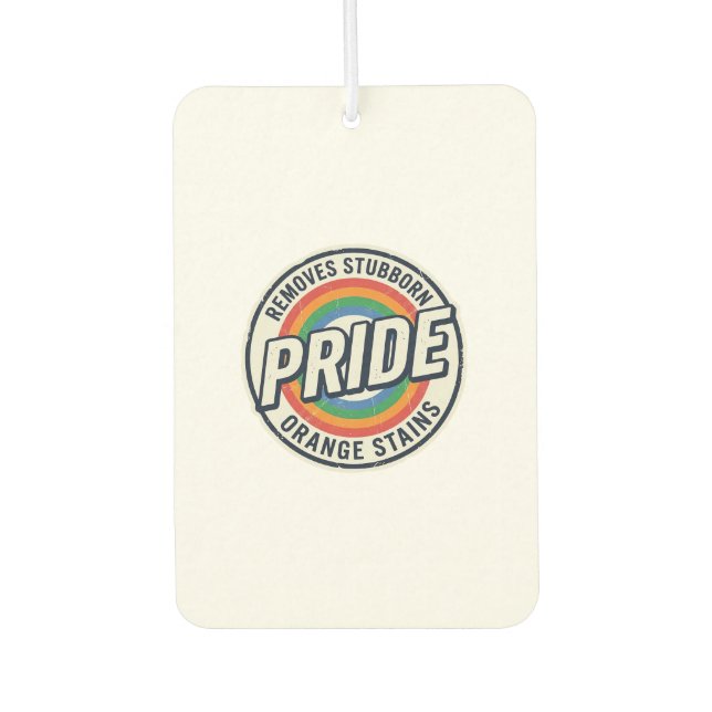 Désodorisant Pour Voiture Conception de badge arc-en-ciel de protestation de (Devant)