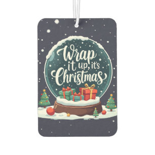 Désodorisant Pour Voiture Conception de boule à neige pour Noël : Emballez-l