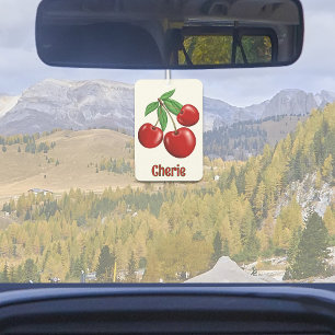 Désodorisant Pour Voiture Conception de Cerises Rouges Personnalisées