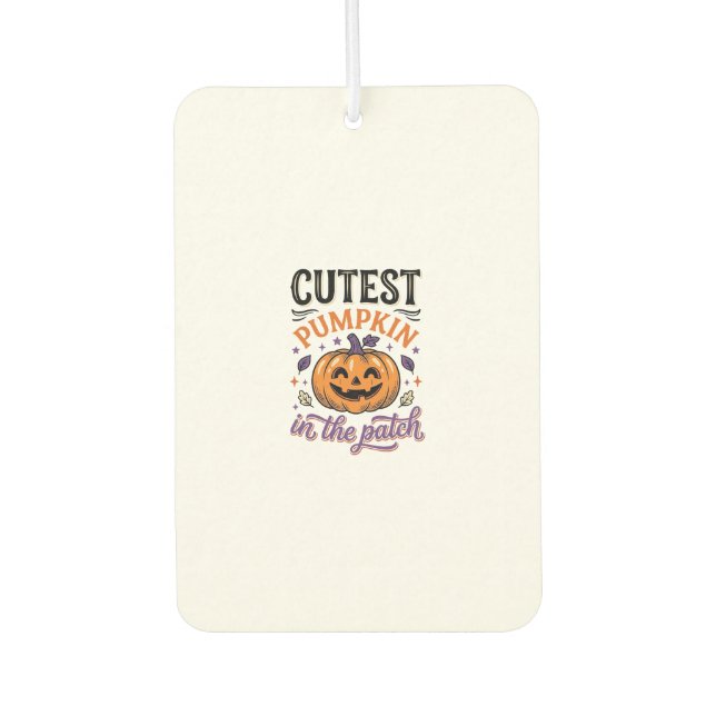 Désodorisant Pour Voiture Conception de chemise Halloween Citrouille la plus (Devant)