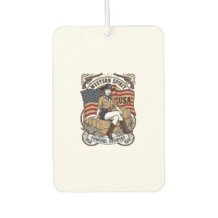 Désodorisant Pour Voiture Conception de chemise patriotique de cowgirl weste