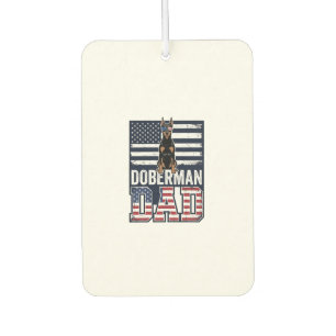 Désodorisant Pour Voiture Conception de chemise pour chien patriotique Dober