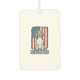 Désodorisant Pour Voiture Conception de chien de gravure vintage patriotique