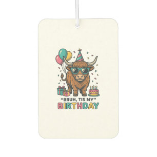 Désodorisant Pour Voiture Conception de fête d'anniversaire drôle de vache d