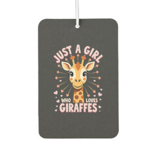 Désodorisant Pour Voiture Conception de girafe drôle pour femmes filles safa