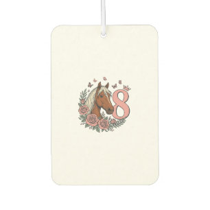 Désodorisant Pour Voiture Conception de gravure vintage florale pour les 8 a