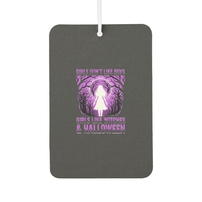 Désodorisant Pour Voiture Conception de Halloween pour filles comme des sorc (Devant)