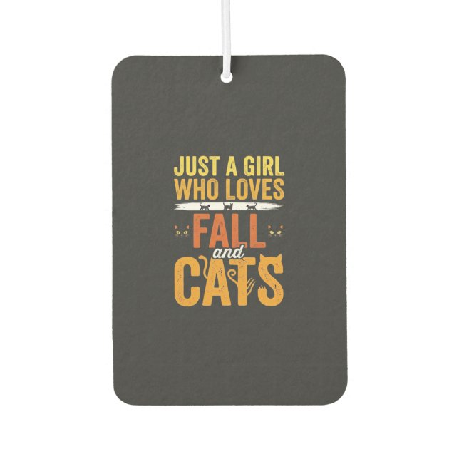 Désodorisant Pour Voiture Conception de la fête des chats d'automne Hallowee (Devant)